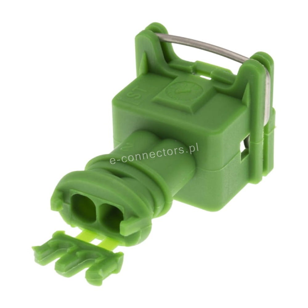 Wtyczka 2 pin zielona