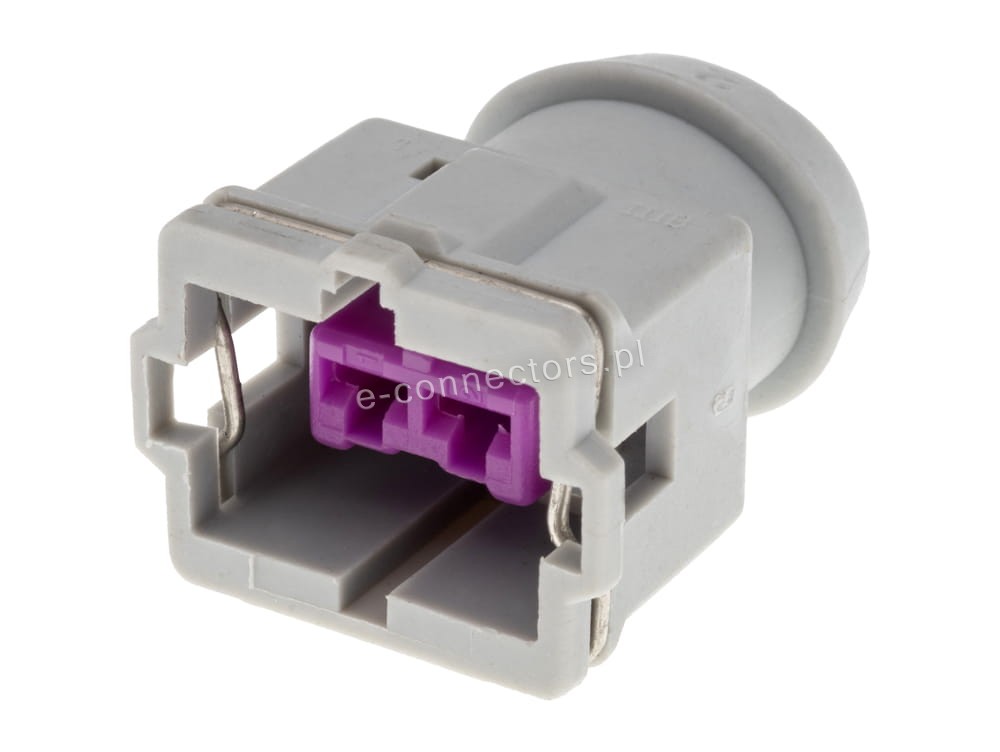 Wtyczka 2 pin szara