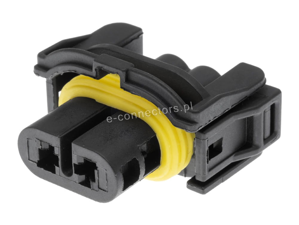 Wtyczka 2 pin czarna
