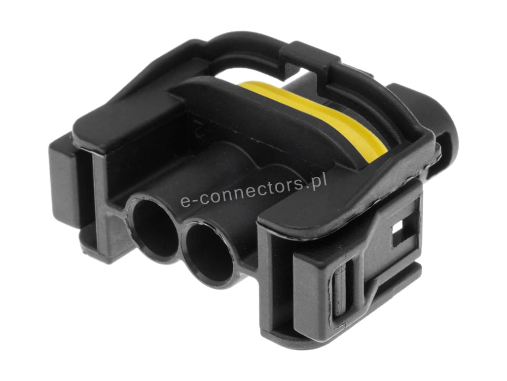 Wtyczka 2 pin czarna