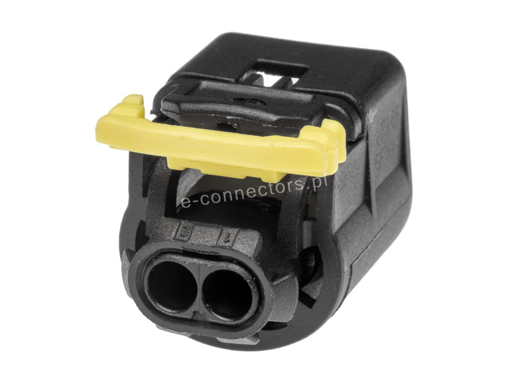Wtyczka 2-pin czrno fioletowo żółta