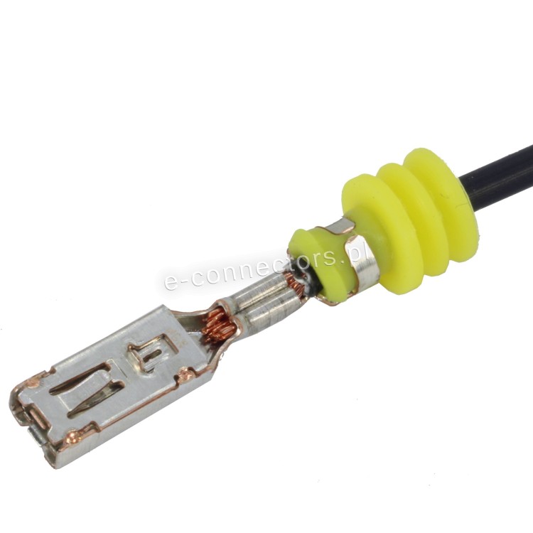 Poprawnie zaciśnięty konektor