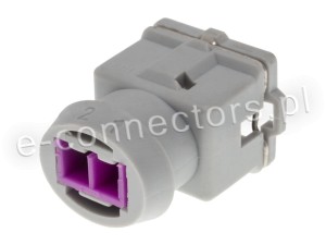 Wtyczka 2 pin szara (zamiennik)