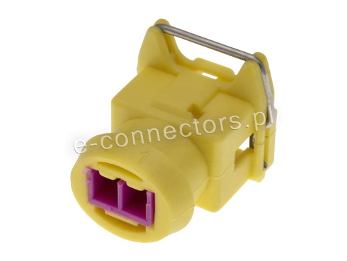 Wtyczka 2 pin zółta