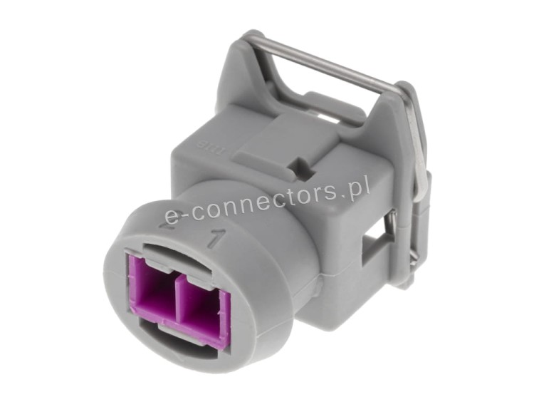 Wtyczka 2 pin szara