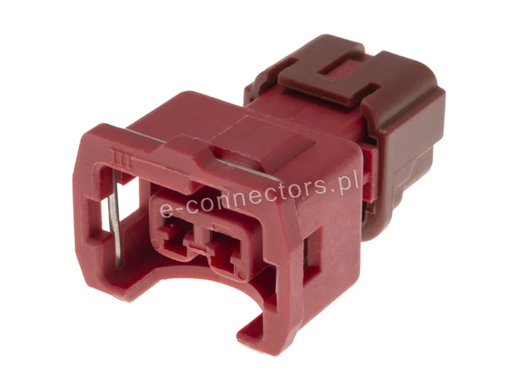 Wtyczka 2 pin czerwona