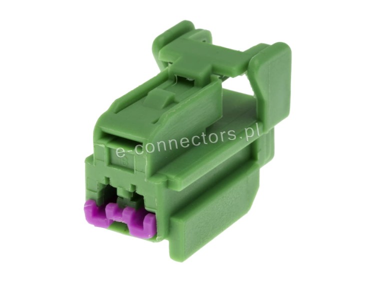 Wtyczka 2 pin zielona