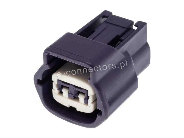 Wtyczka 2 pin fioletowa