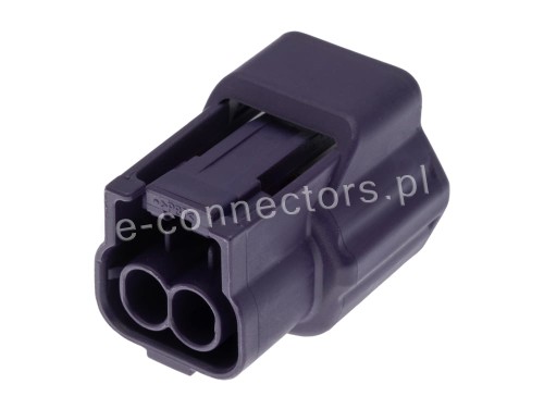 Wtyczka 2 pin fioletowa