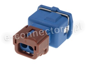 Wtyczka 2 pin niebieska (zamiennik)