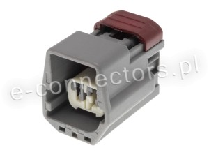 Wtyczka 2 pin szara (zamiennik)