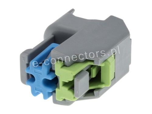 Wtyczka 2 pin szara