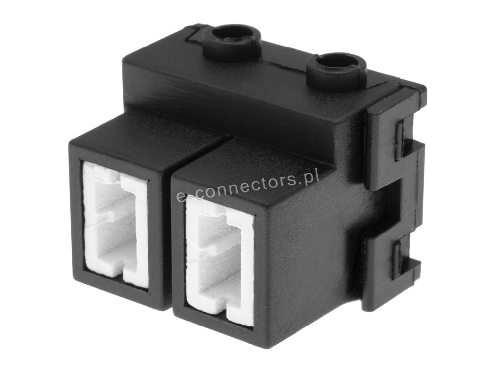 Wtyczka 2 pin czarna (zamiennik)