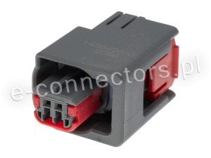 Wtyczka 2 pin szara (zamiennik)