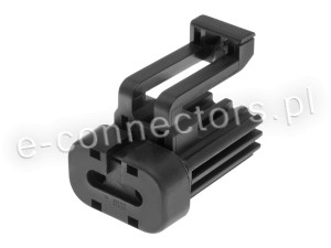 Wtyczka 2 pin czarna (zamiennik)