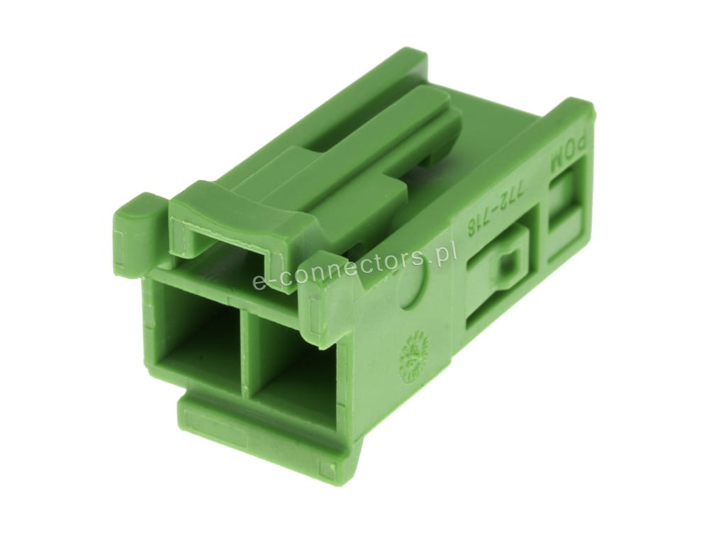 Wtyczka 2 pin zielona (zamiennik)