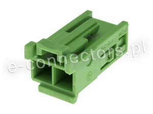Wtyczka 2 pin zielona (zamiennik)