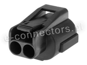 Wtyczka 2 pin czarna (zamiennik)