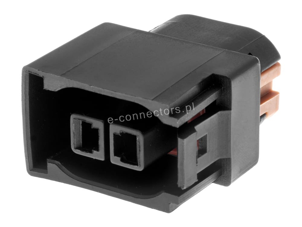 Wtyczka 2 pin czarna (zamiennik)
