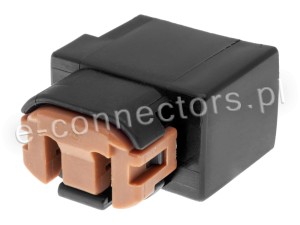Wtyczka 2 pin czarna (zamiennik)