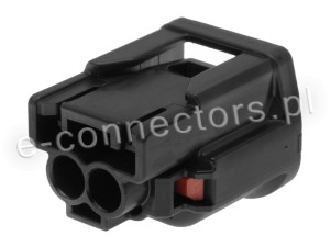 Wtyczka 2 pin czarna (zamiennik)