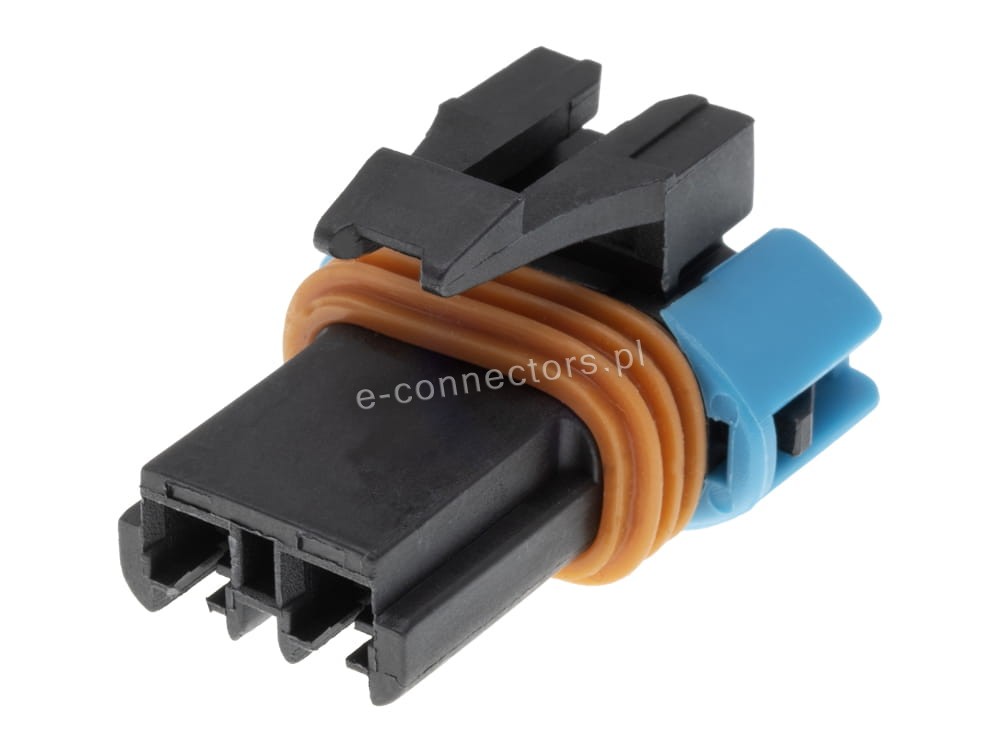 Wtyczka 2 pin czarna (zamiennik)