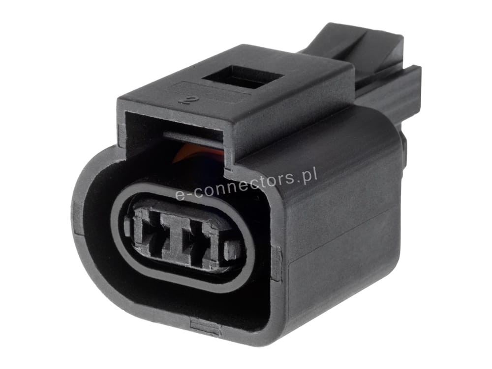 Wtyczka 2 pin czarna (zamiennik)