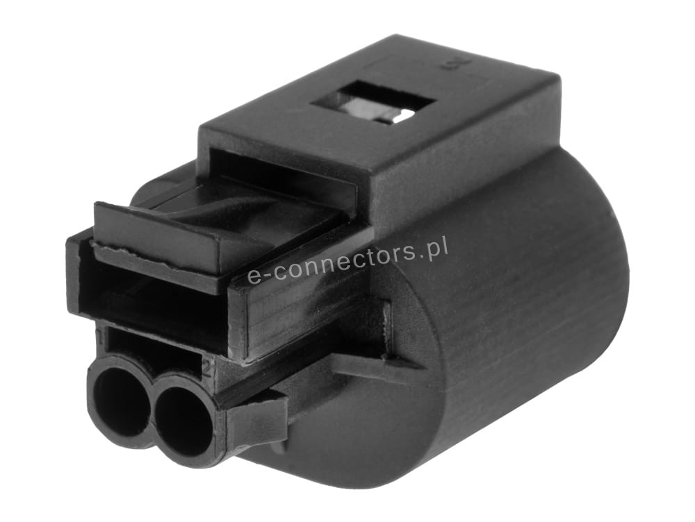 Wtyczka 2 pin czarna (zamiennik)