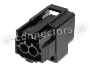 Wtyczka 2 pin czarna (zamiennik) CZ09