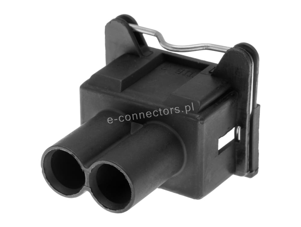 Wtyczka 2 pin czarna (zamiennik)