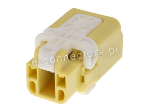 Wtyczka 2 pin żółta
