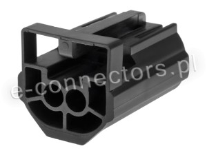 Wtyczka 2 pin czarna (zamiennik)