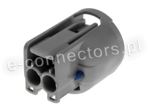 Wtyczka 2 pin szara (zamiennik)