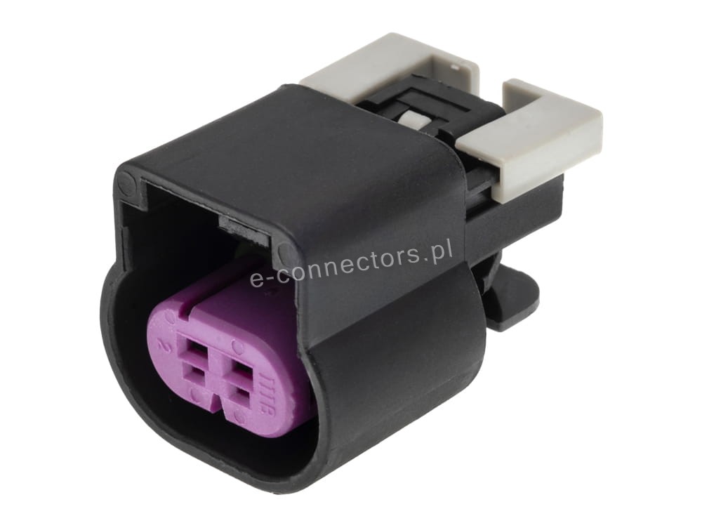 Wtyczka 2 pin czarna (zamiennik)