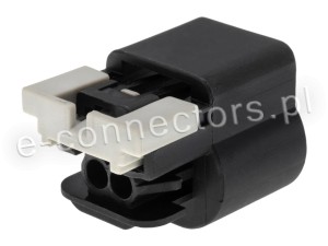 Wtyczka 2 pin czarna (zamiennik) CZ03