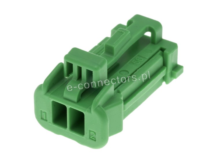 Wtyczka 2 pin zielona