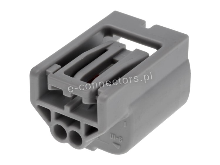 Wtyczka 2 pin szara
