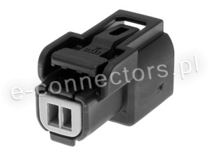 Wtyczka 2 pin czarna (zamiennik) CZ05