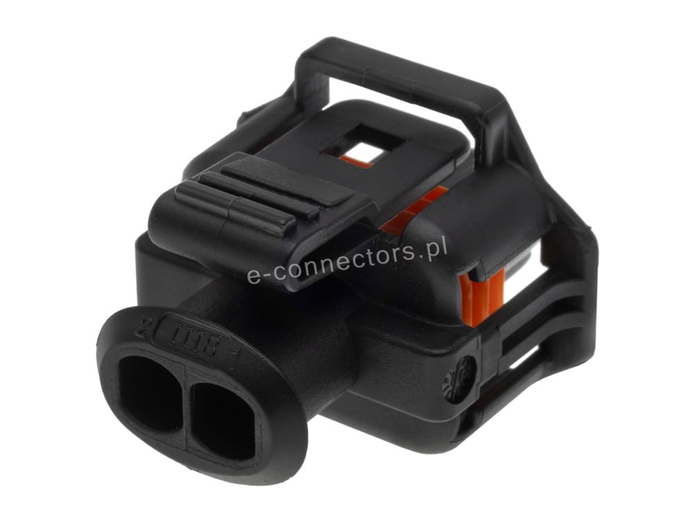 Wtyczka 2 pin czarna (zamiennik) CZ038