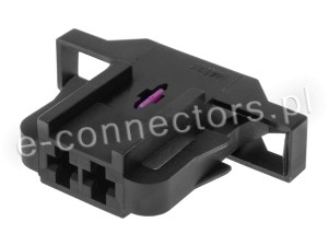 Wtyczka 2 pin czarna (zamiennik) CZ040