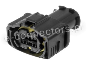 Wtyczka 2 pin czarna (zamiennik) CZ043