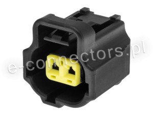 Wtyczka 2 pin czarna (zamiennik) CZ045
