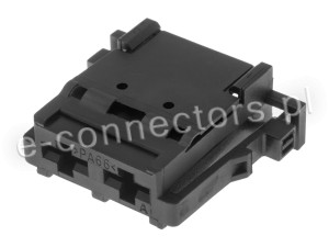 Wtyczka 2 pin czarna (zamiennik) CZ047