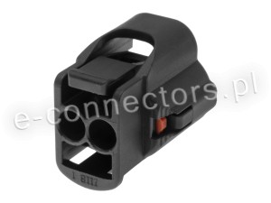 Wtyczka 2 pin czarna (zamiennik) CZ048