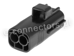 Wtyczka 2 pin czarna (zamiennik) CZ050