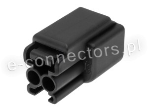 Wtyczka 2 pin czarna (zamiennik) CZ051