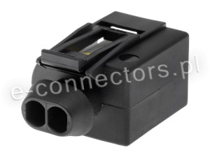 Wtyczka 2 pin czarna (zamiennik) CZ053