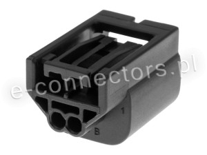 Wtyczka 2 pin czarna (zamiennik) CZ055