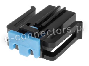 Wtyczka 2 pin czarna (zamiennik) CZ056