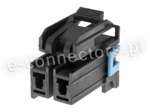 Wtyczka 2 pin czarna (zamiennik) CZ057